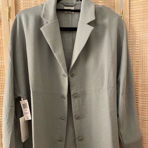 Aritzia Wilfred Flowy Button Up- Dusky Green